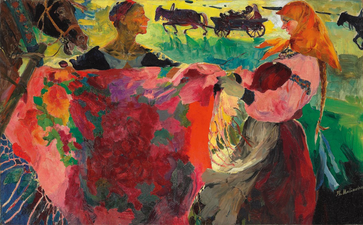 The Shawl Seller by Filipp Andreevich Maliavin