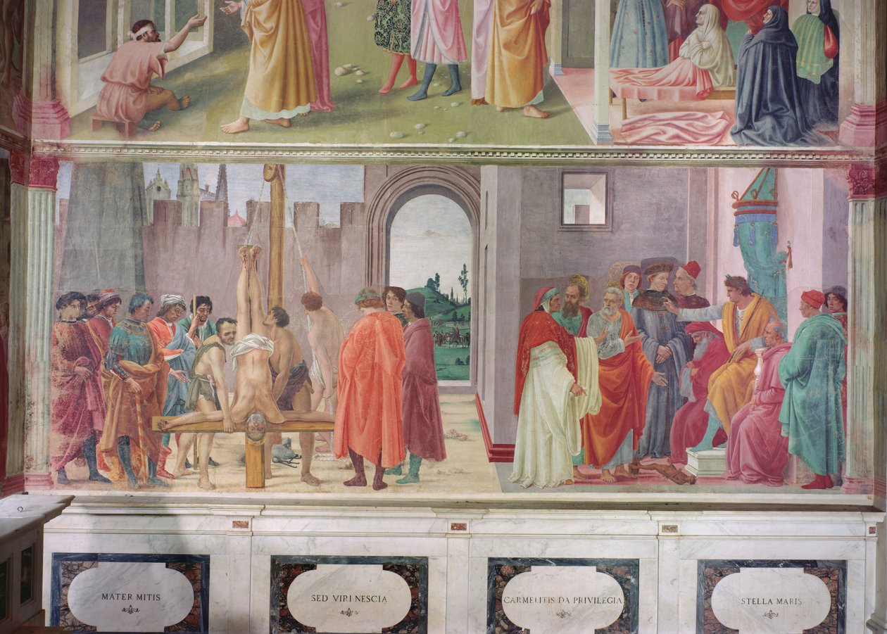 The Dispute with Simon Mago and the Crucifixion of St. Peter by Filippino Lippi
