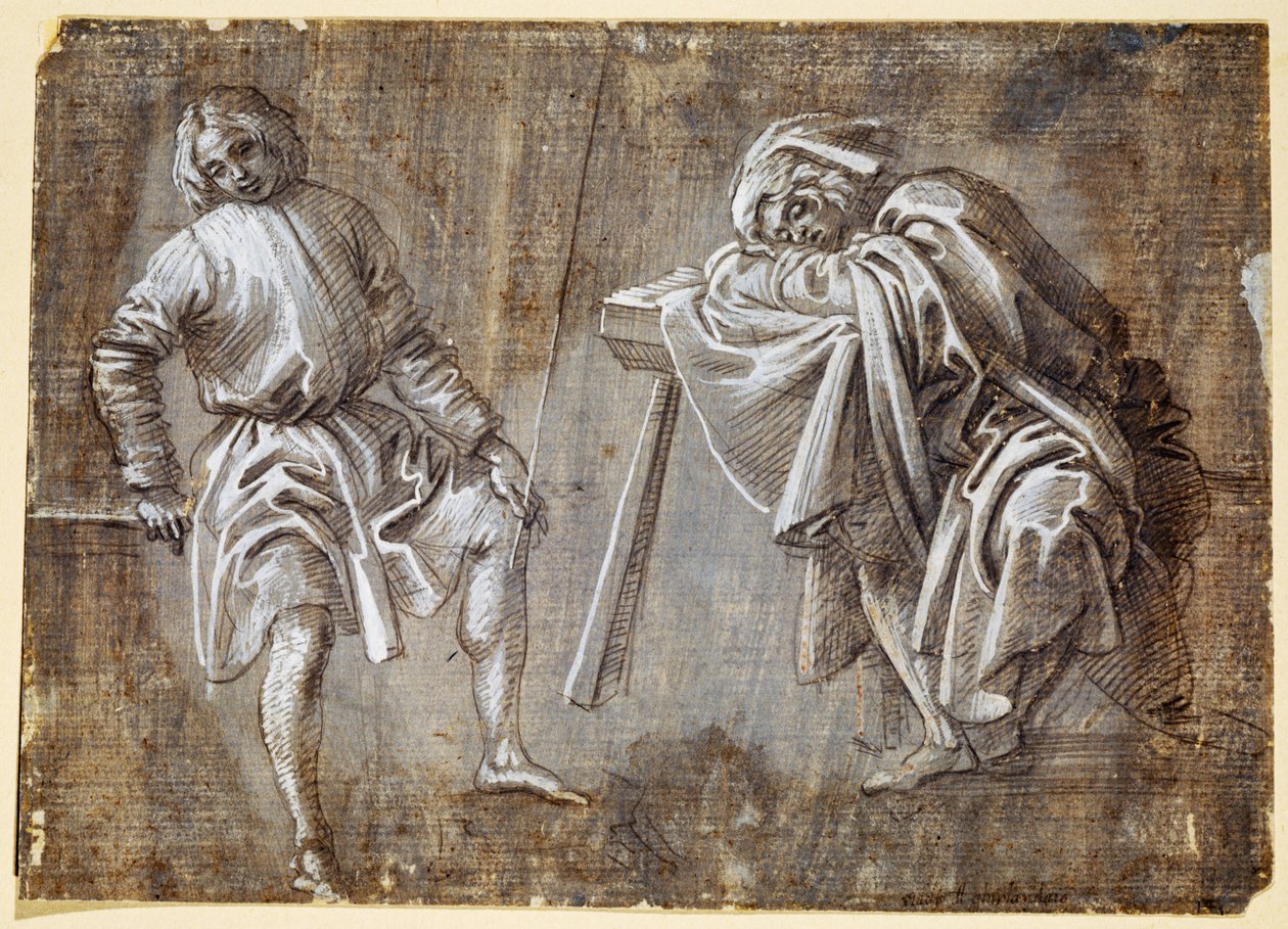 Two Seated Figures by Filippino Lippi