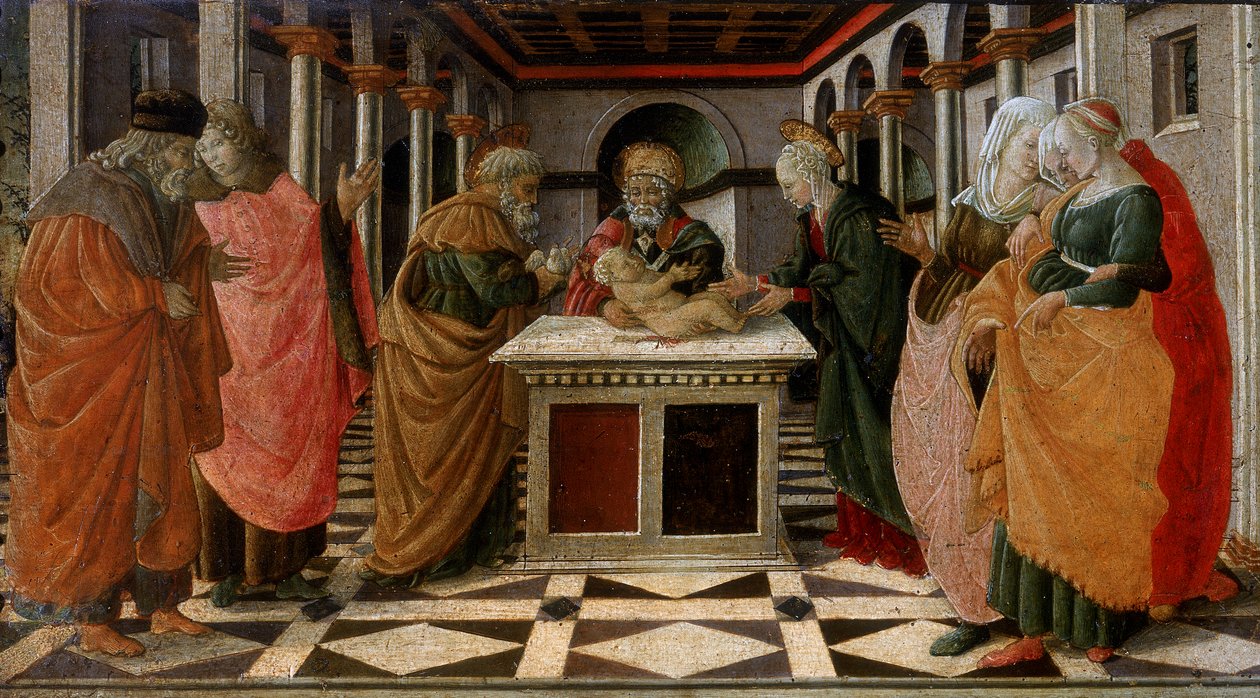 The Presentation at the Temple (detail) by G. da and Filippi, C. Carpi