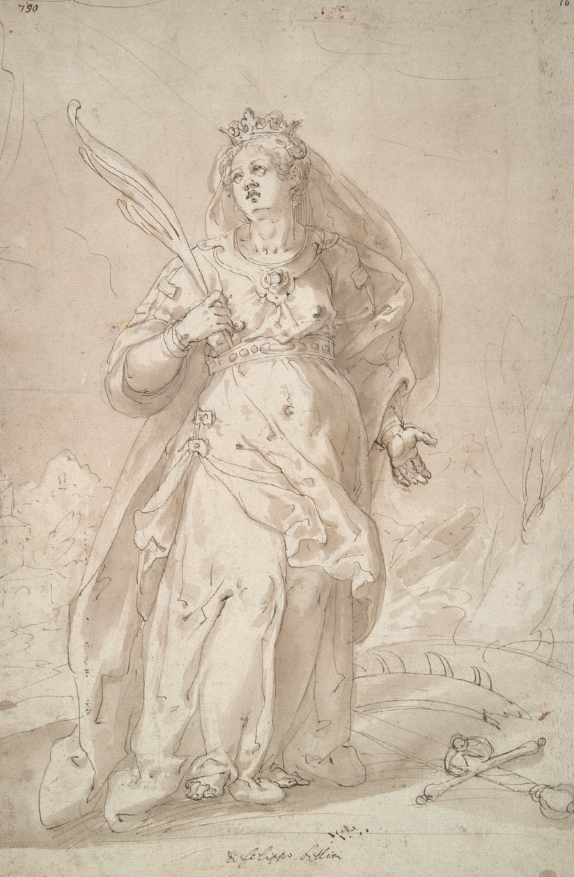 Saint Catherine of Alexandria by Filippo Bellini