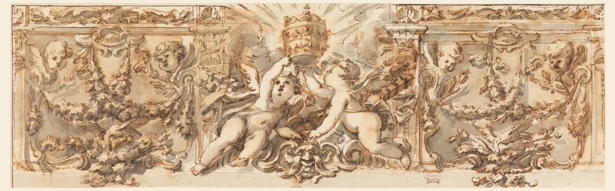 Decoration of a Frieze by Filippo Marchionni