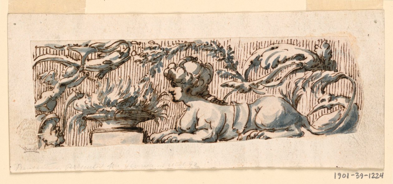 Design for a Grotesque Frieze by Filippo Marchionni