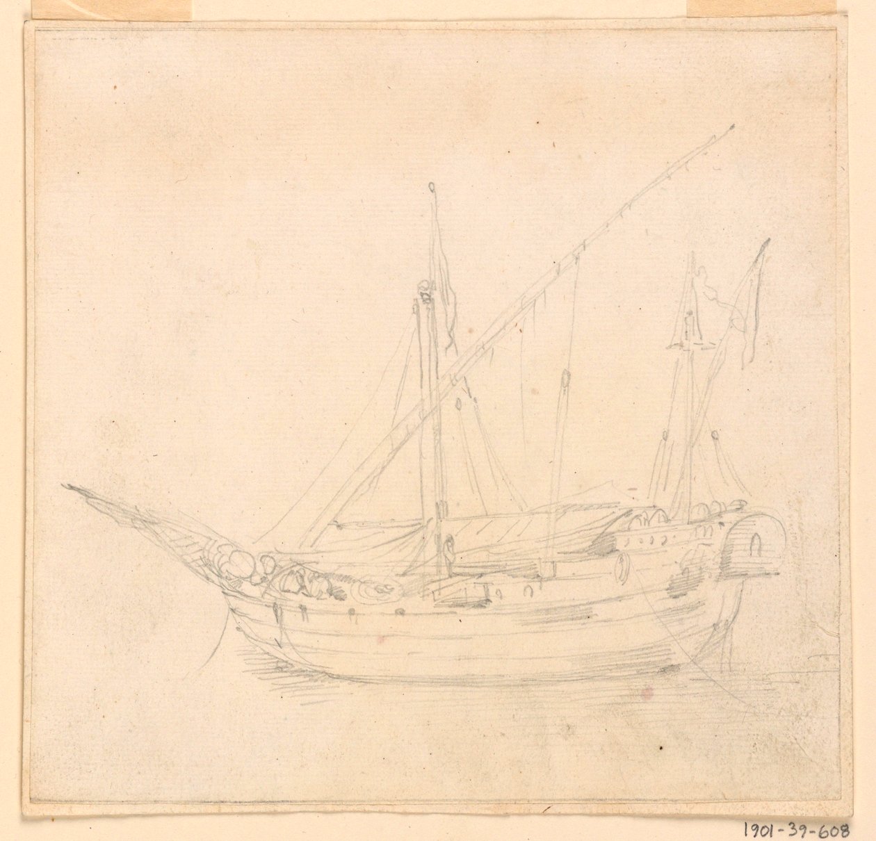 A Sailing Ship, ca. 1780 by Filippo Marchionni