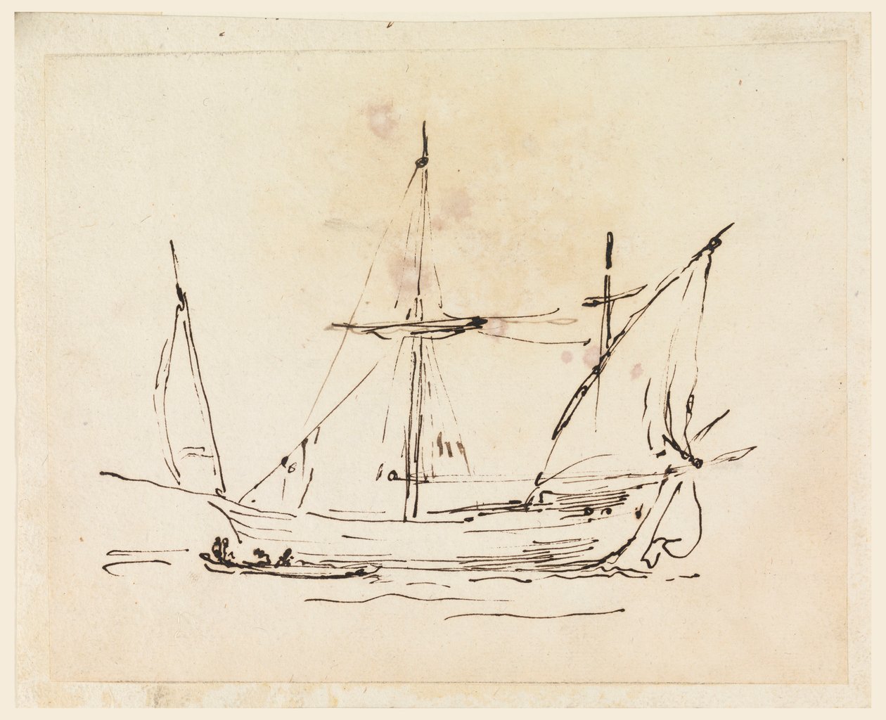 A Sailing Vessel, 1770-1800 by Filippo Marchionni