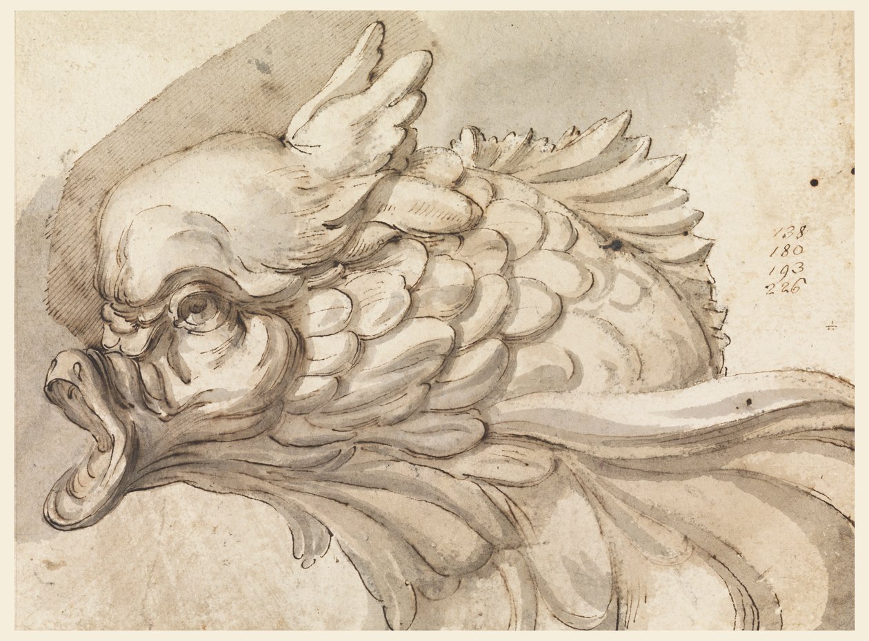Head of a Dolphin by Filippo Marchionni