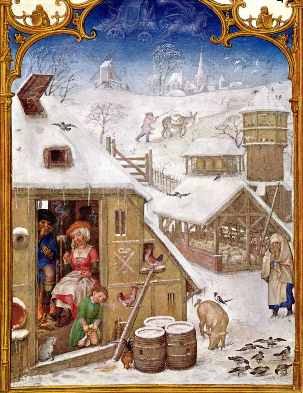 February: Peasant Life, from 