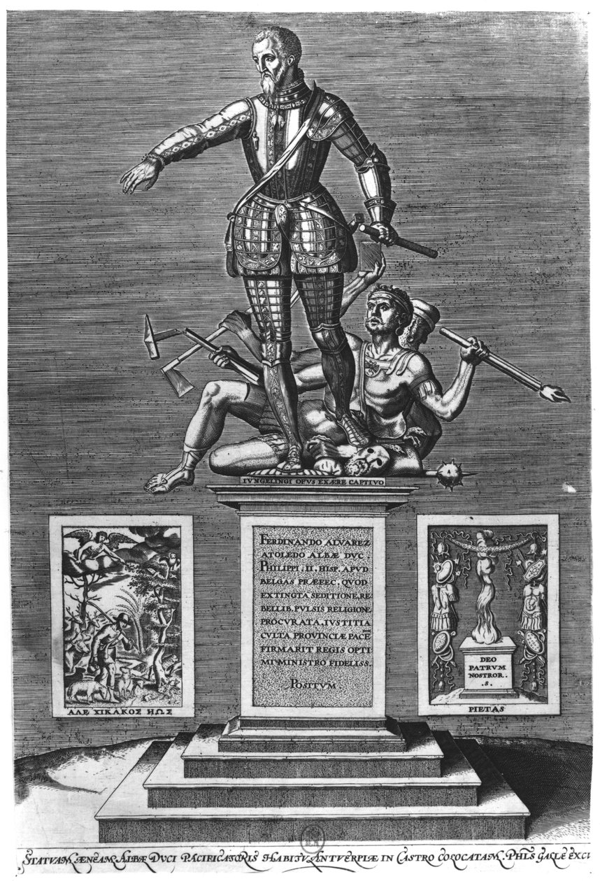 Portrait Glorifying Ferdinand Alvarez of Toledo (1508-82) Duke of Alba by Flemish School