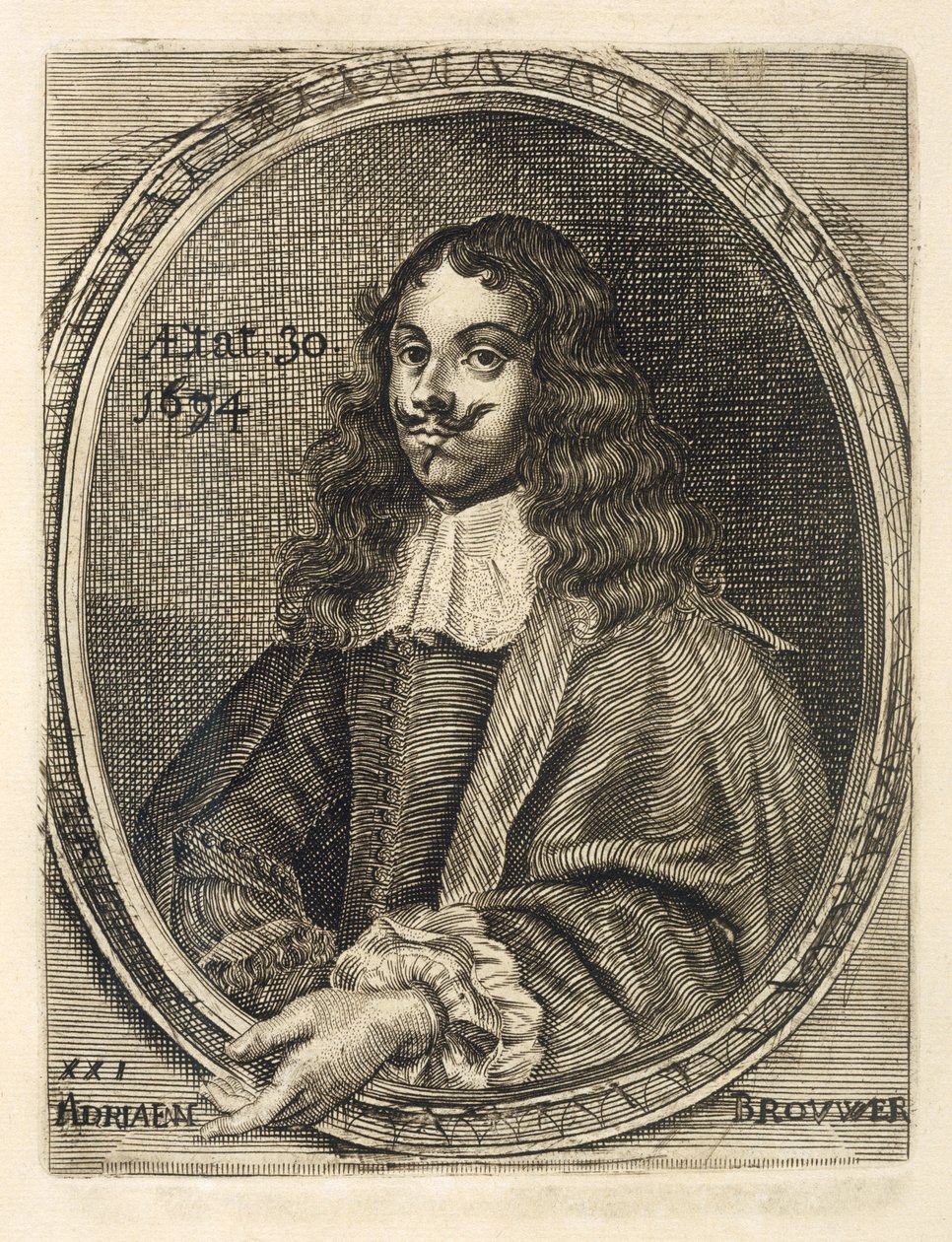 Portrait of Adriaen Brouwer by Flemish School