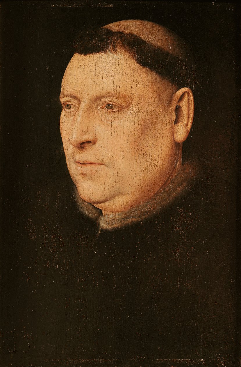 Portrait of a Monk by Flemish School