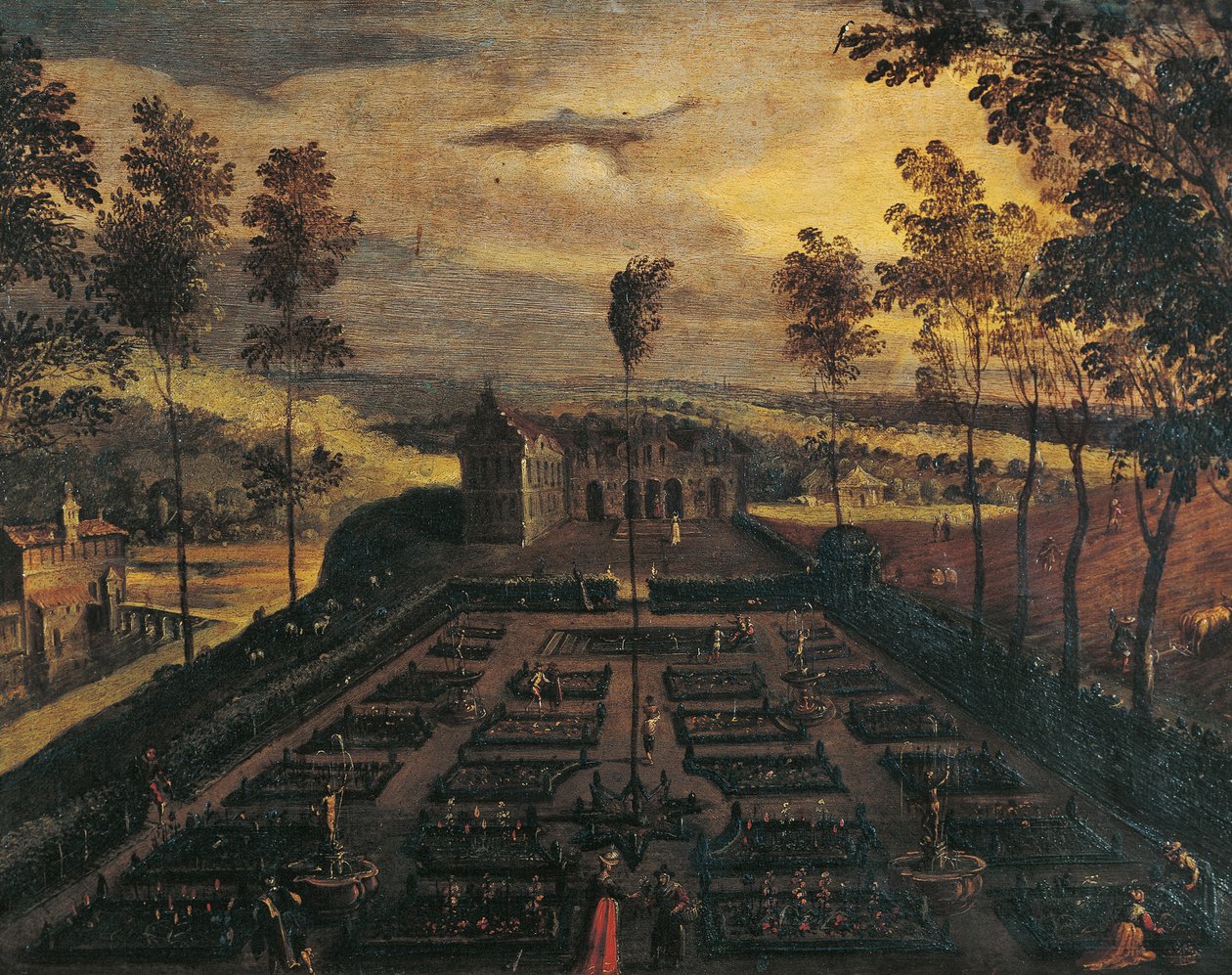 An Italian Garden by Flemish School