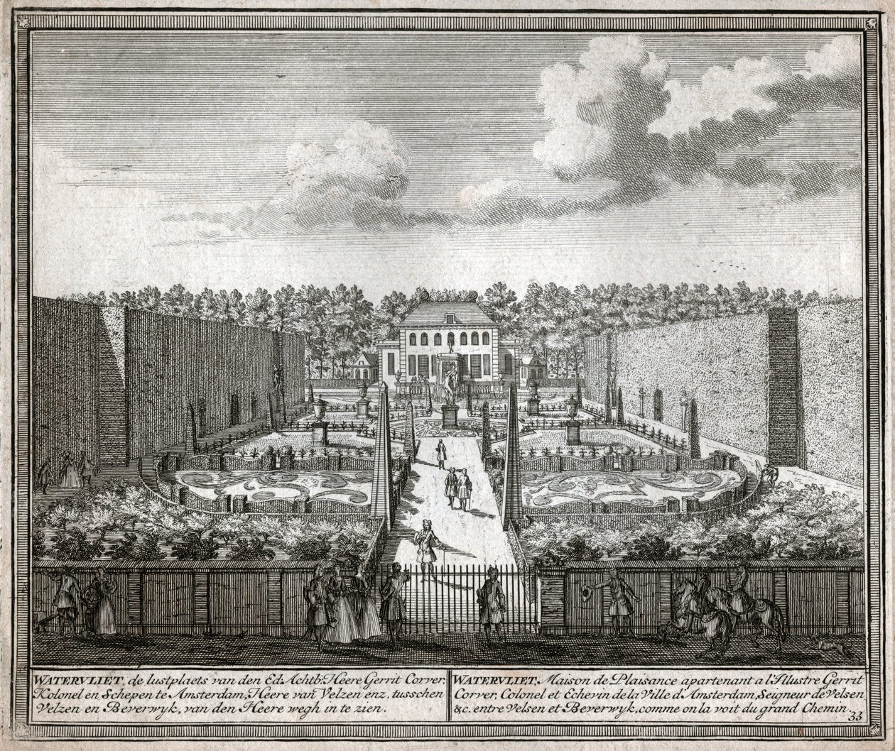 French Garden by Flemish School
