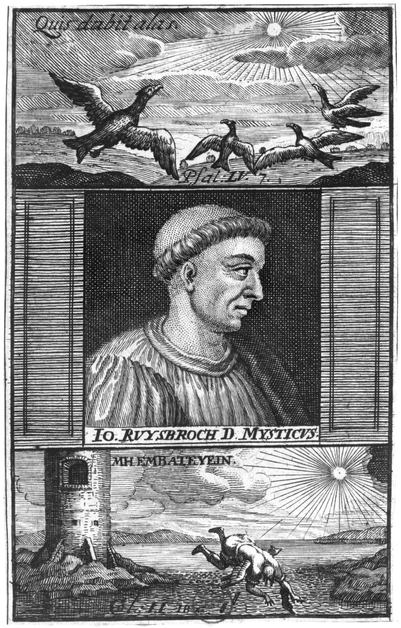 Jan van Ruysbroeck (1293-1381) by Flemish School