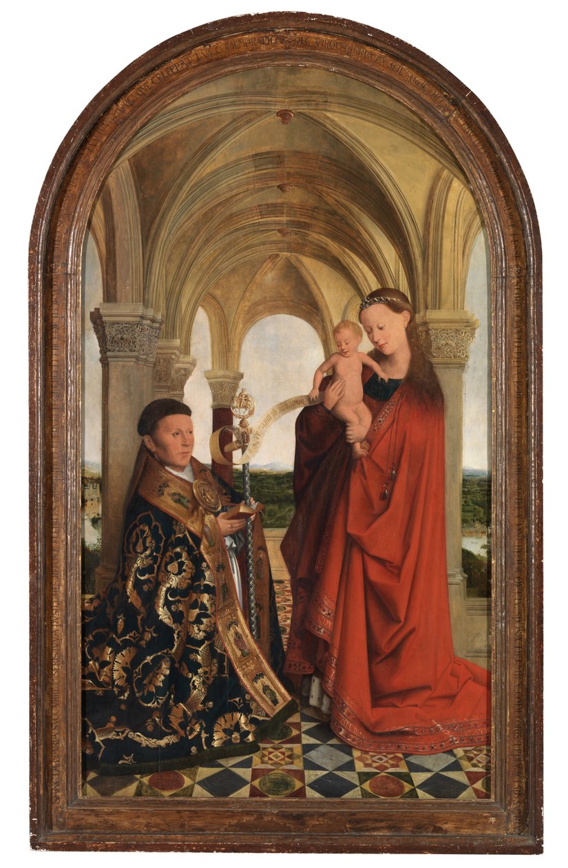 Madonna with Petrus Wijts by Flemish School