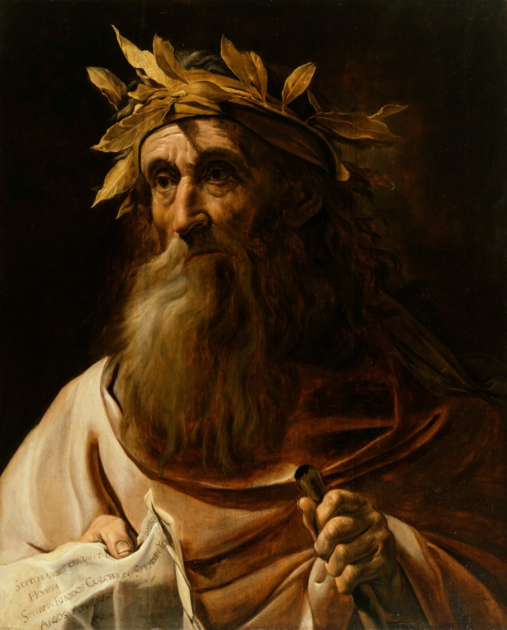 Portrait of the Poet Homer by Flemish School