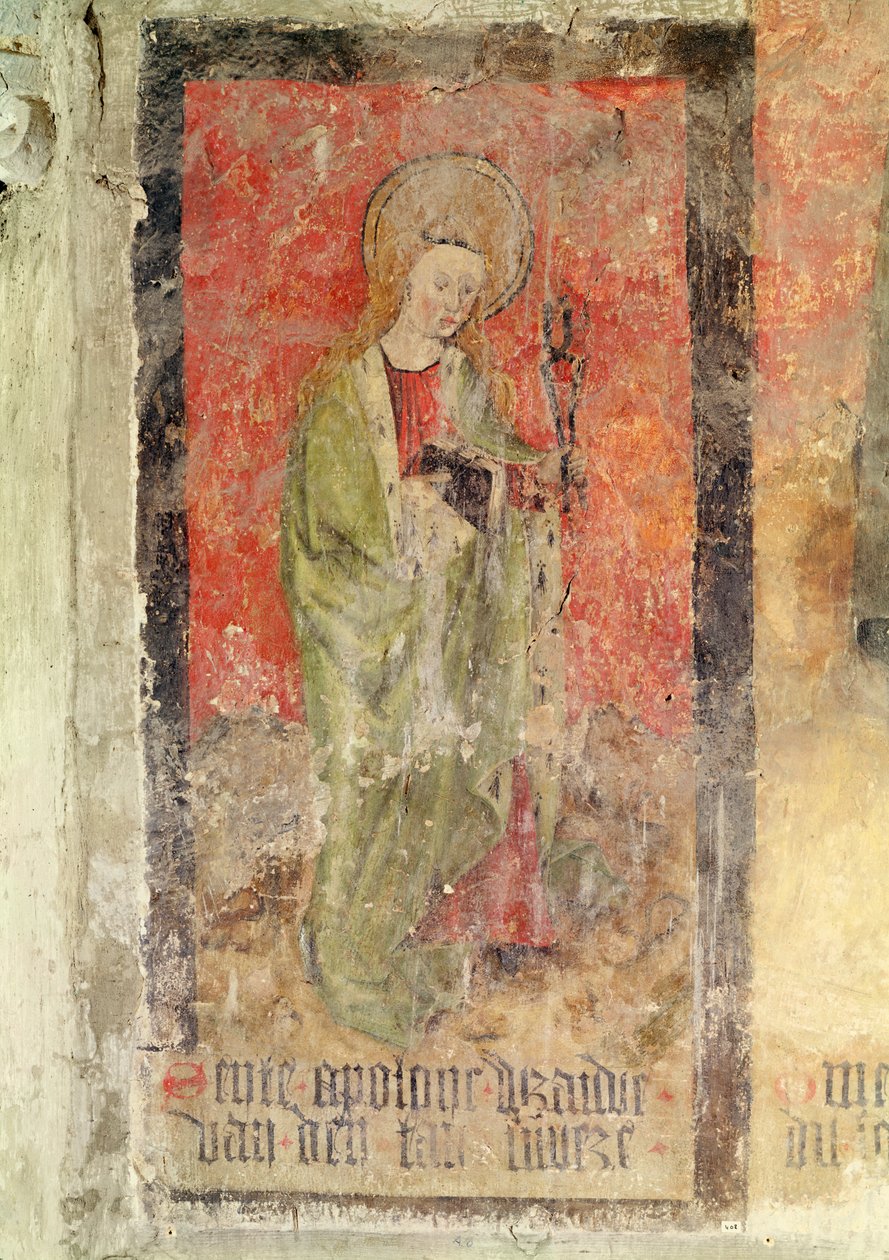 St. Apollonia, mural from the crypt by Flemish School