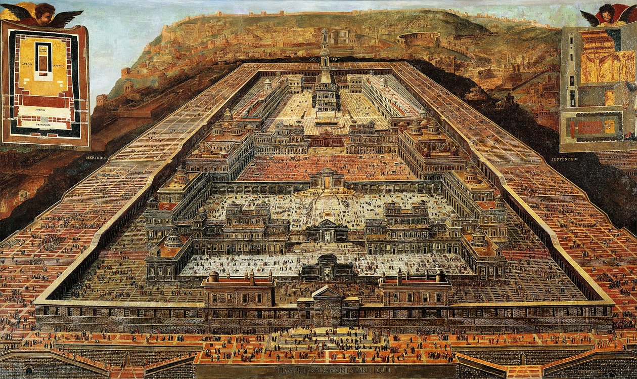 The Temple of Salomon by Flemish School