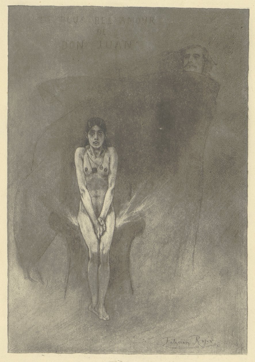 The Most Beautiful Love of Don Juan by Félicien Rops