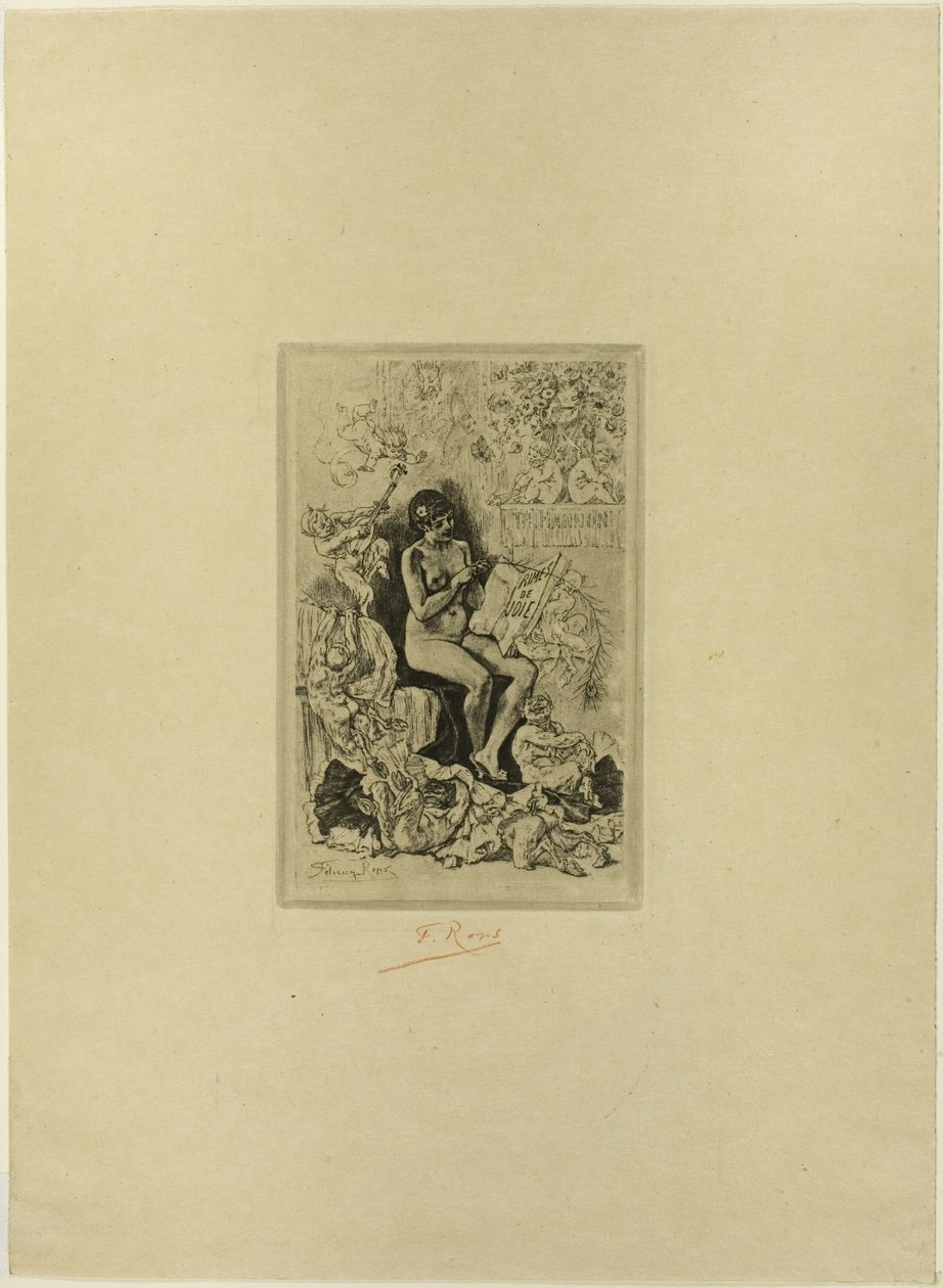 Frontispiece for Rimes de Joie by Félicien Rops