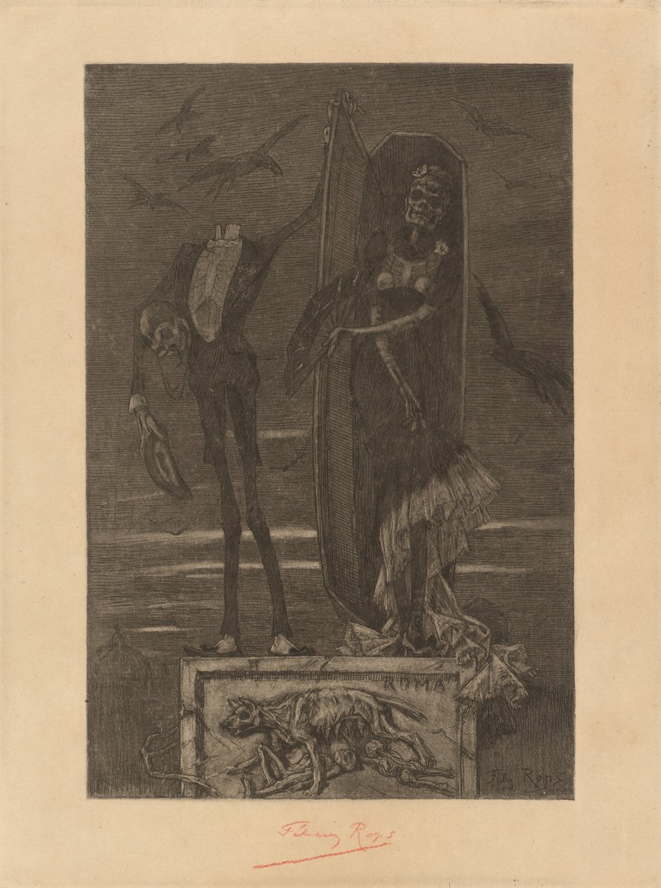 The Supreme Vice: Frontispiece by Félicien Rops