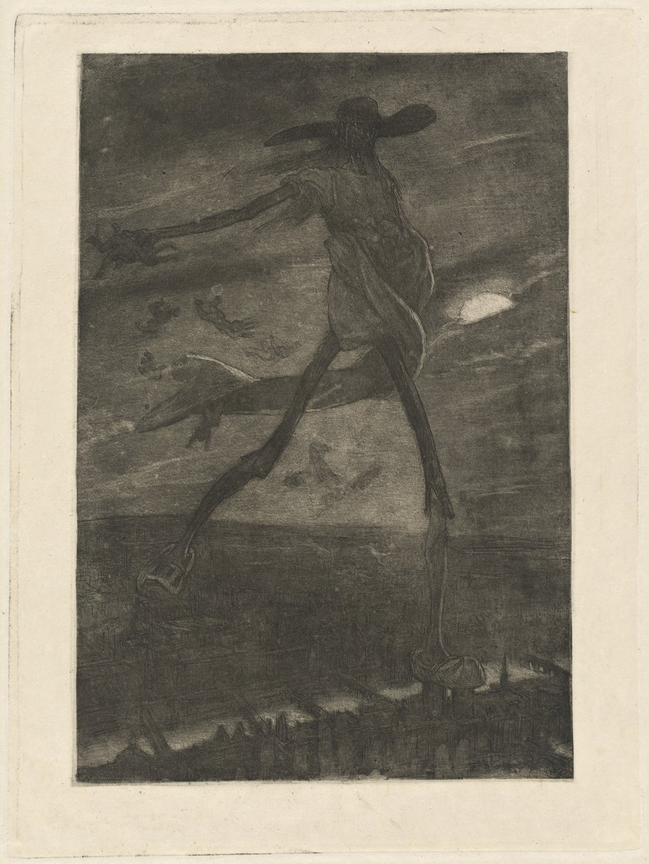 Satan Sowing Tare by Félicien Rops