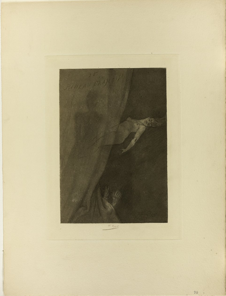 The Crimson Curtain by Félicien Rops