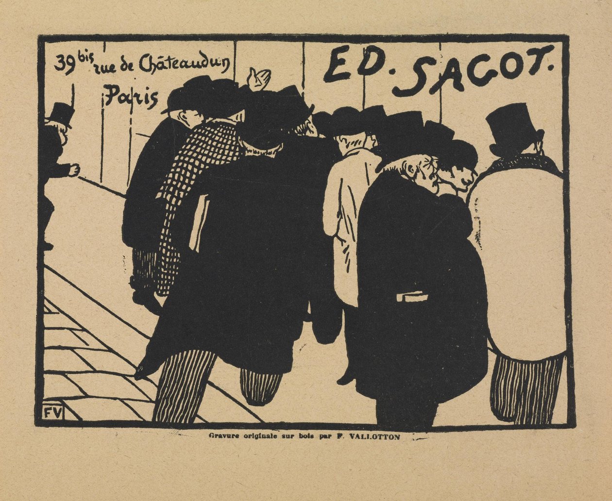 Print Fanciers by Felix Edouard Vallotton