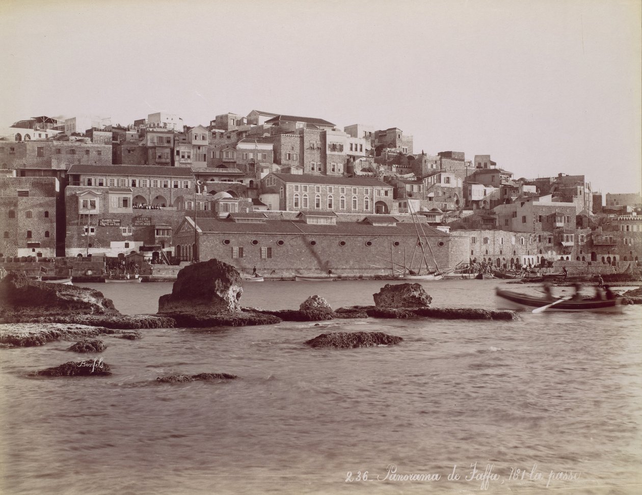 Panorama of Jaffa by Félix Bonfils