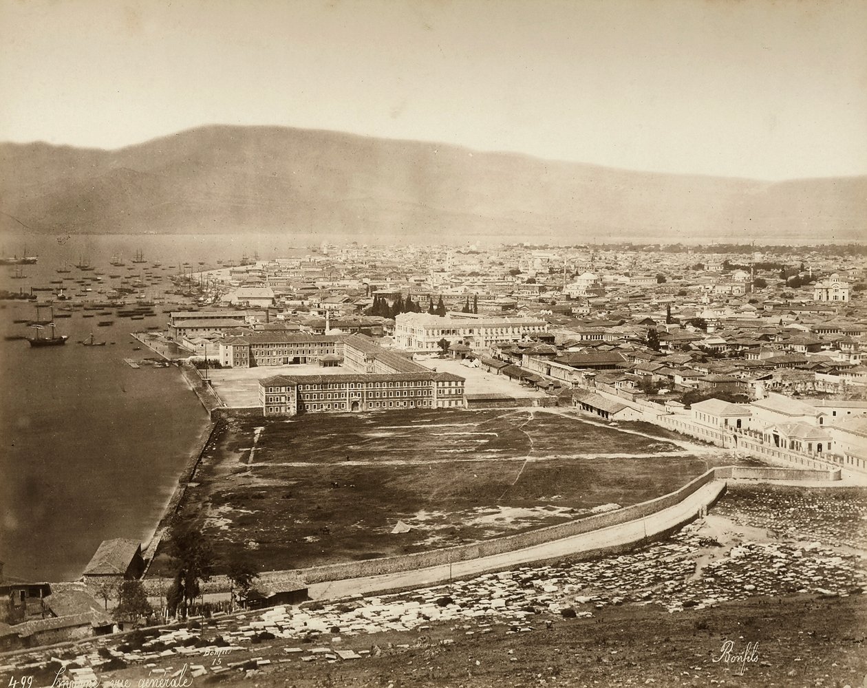 View of Smyrne, Turkey by Félix Bonfils
