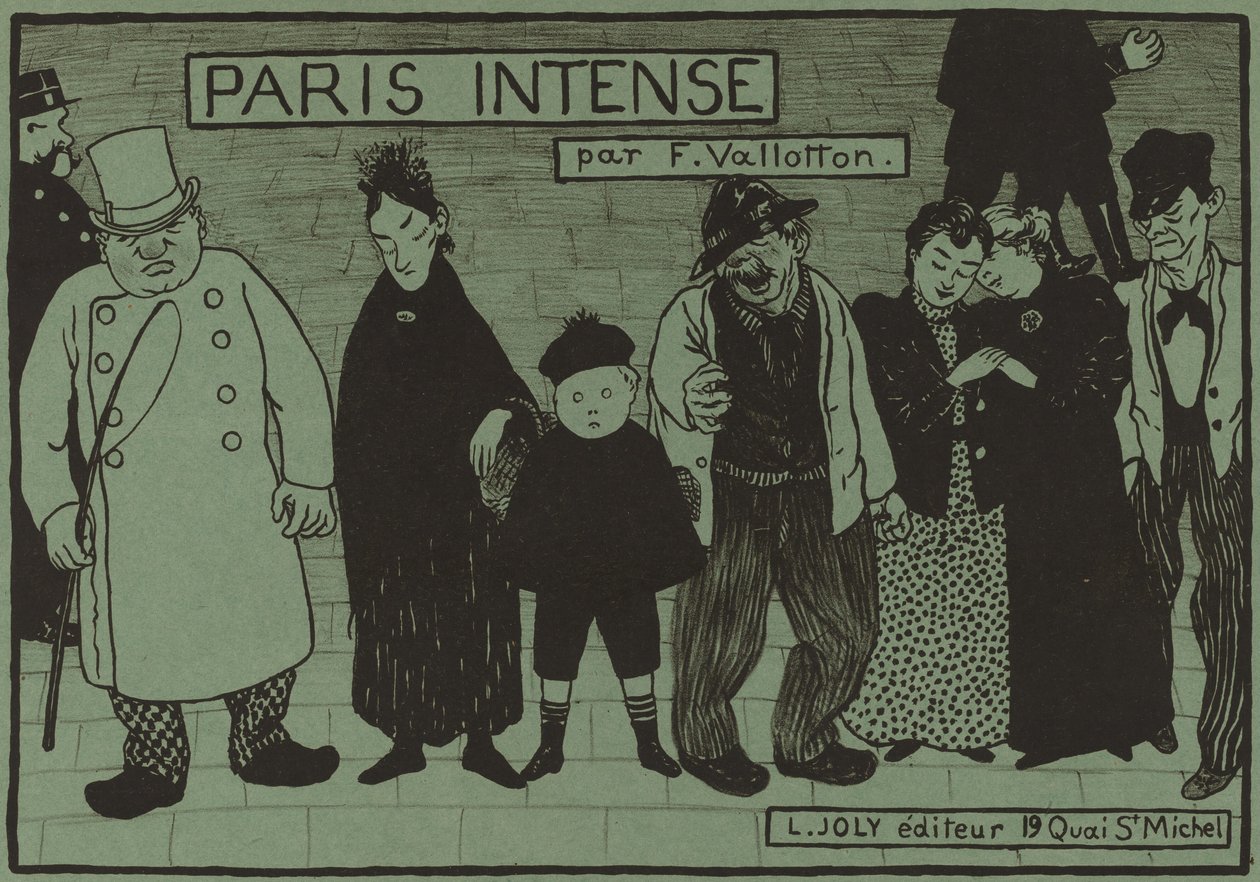 Album Cover for Paris Intense, 1894 by Félix Vallotton