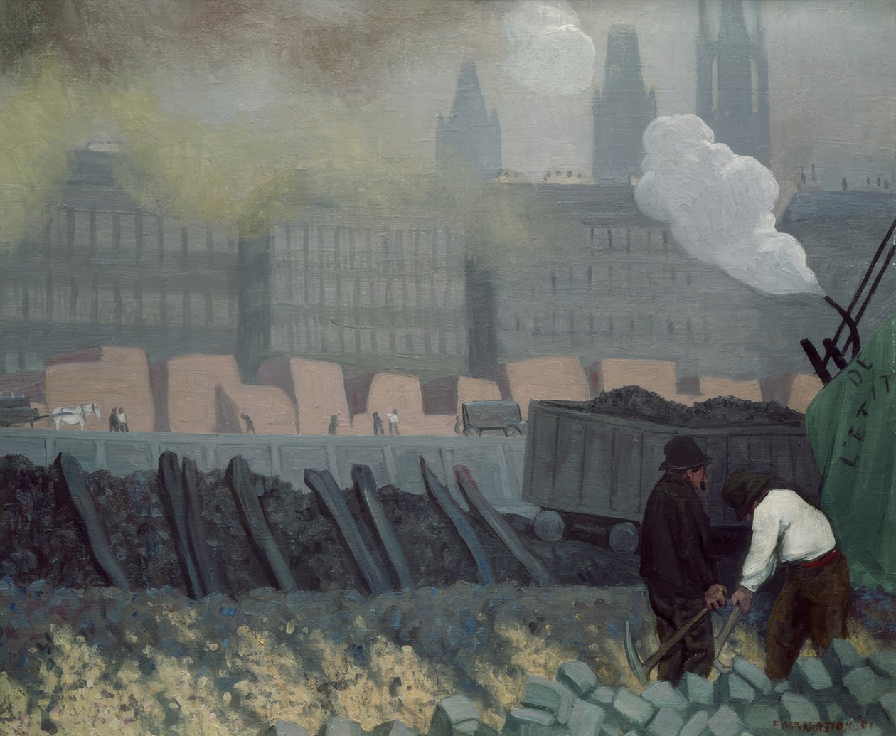The Port of Rouen by Félix Vallotton