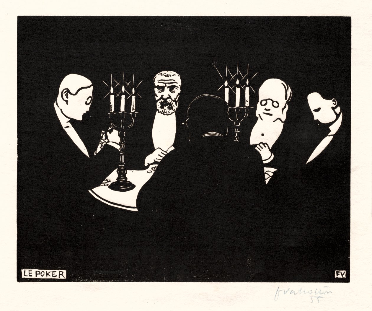 Poker by Félix Vallotton