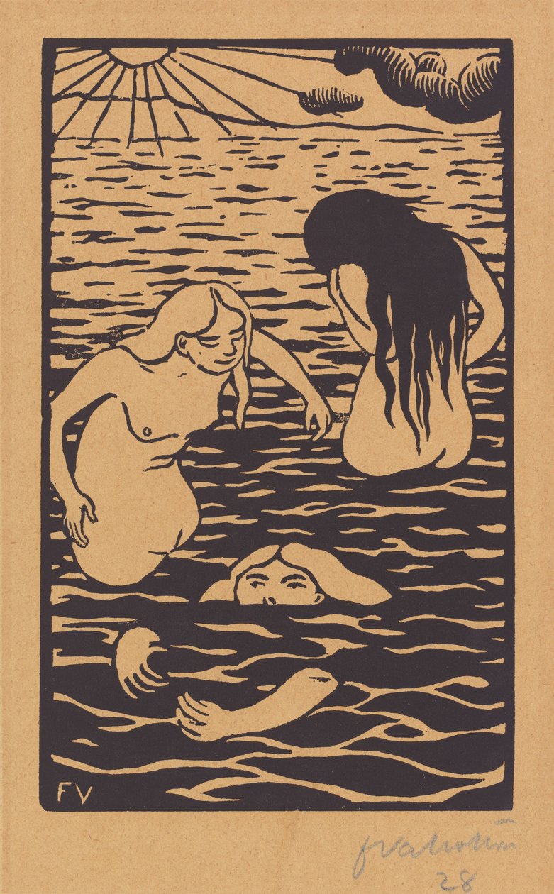Three Bathers by Félix Vallotton