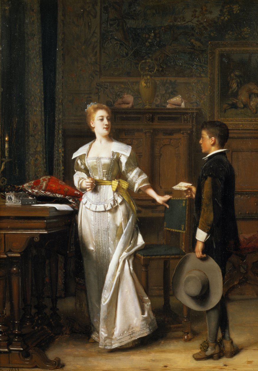 The Valentine Letter by Florent Willems