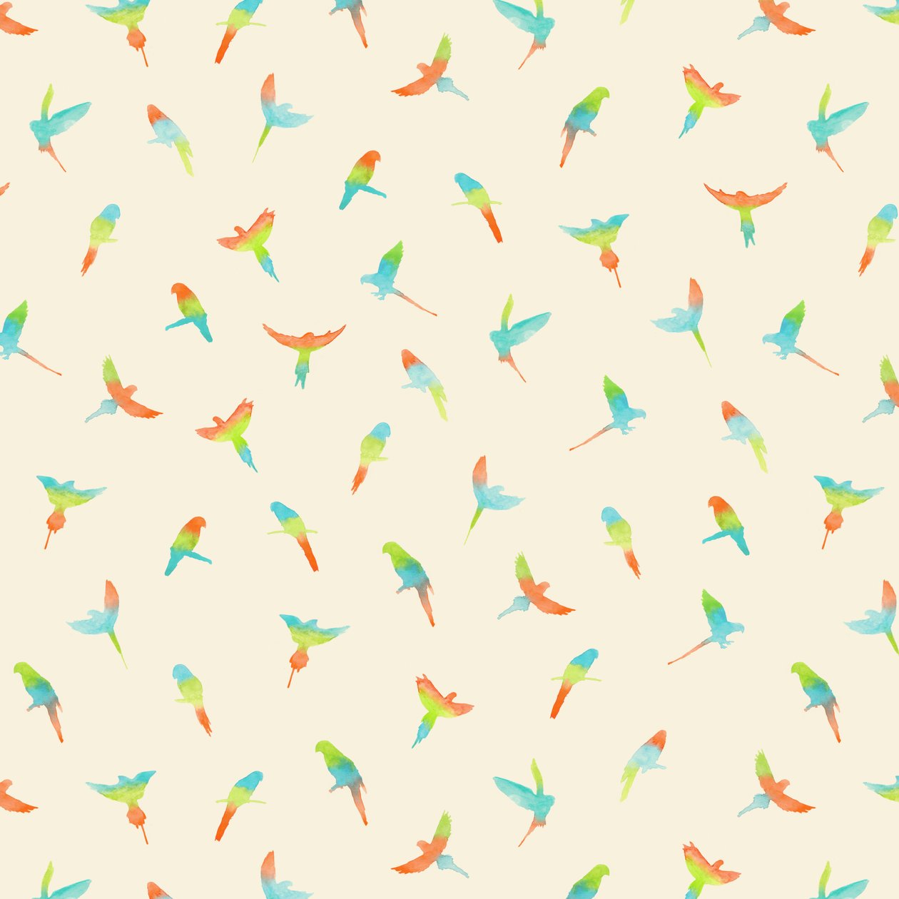 Parrots - Pattern by Florent Bodart