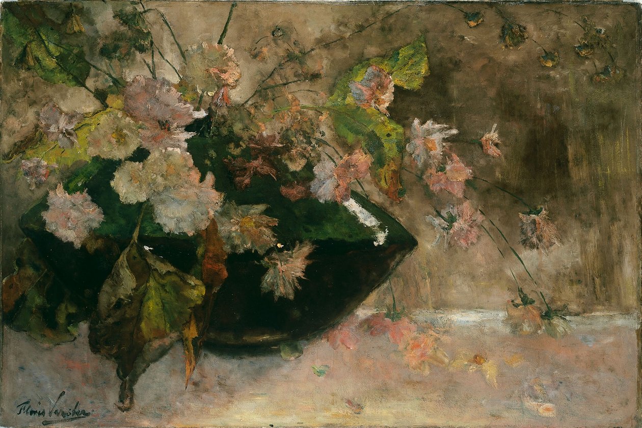 Still Life with Peonies by Floris Verster