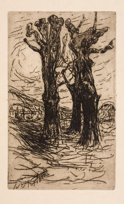 Two Chestnut Trees by Floris Verster