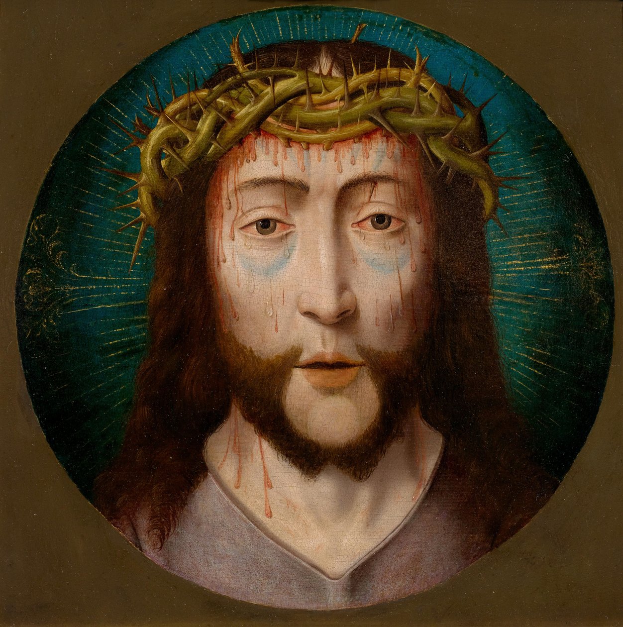 Christ with Crown of Thorns by Follower of Aelbrecht Bouts