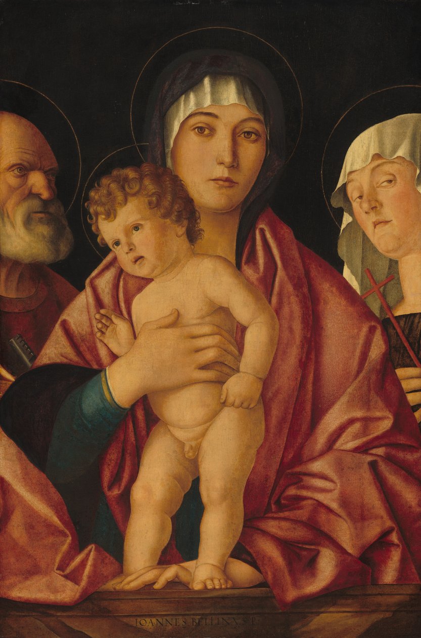 Madonna and Child with Saints by Follower of Giovanni Bellini