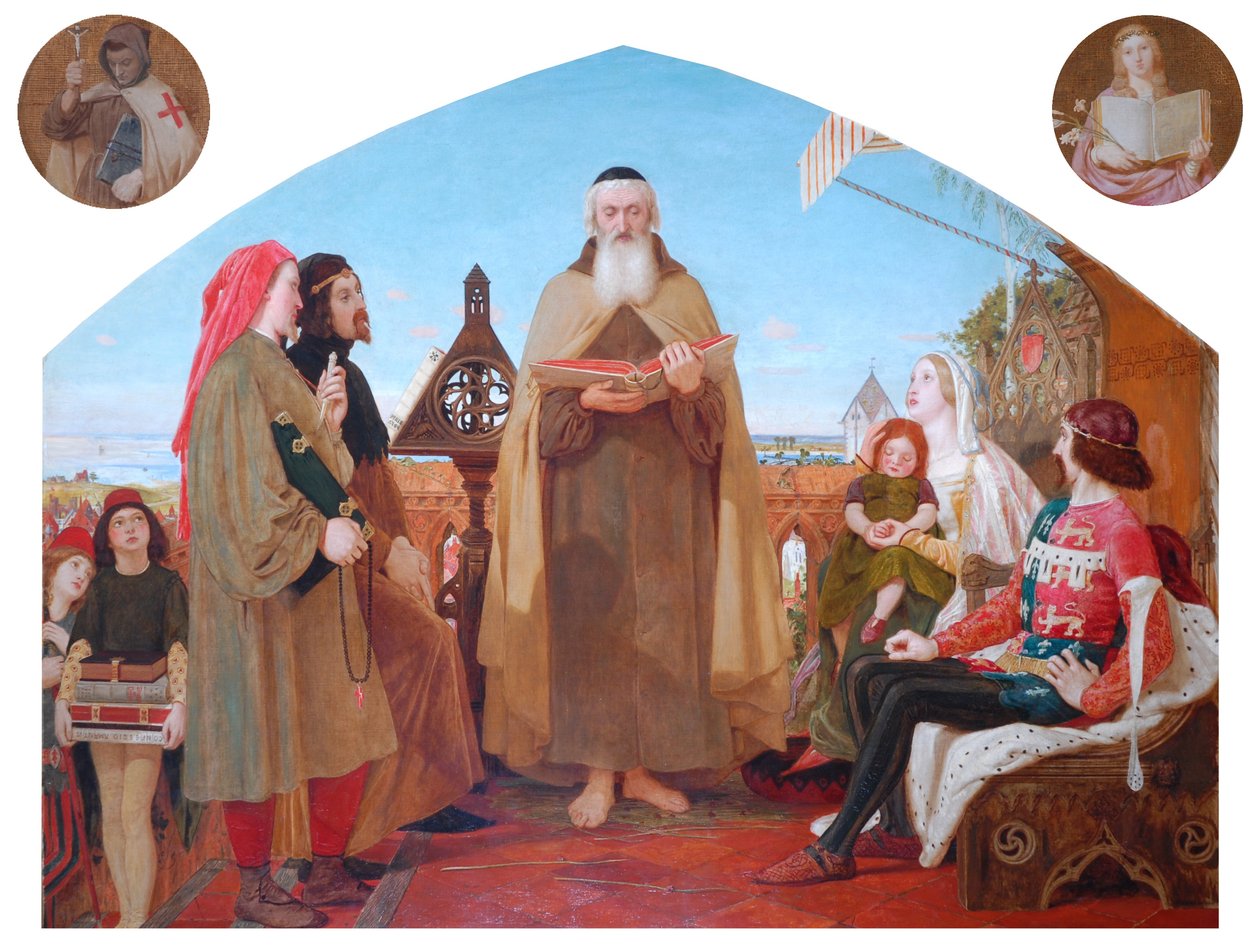 The First Translation of the Bible into English by Ford Madox Brown