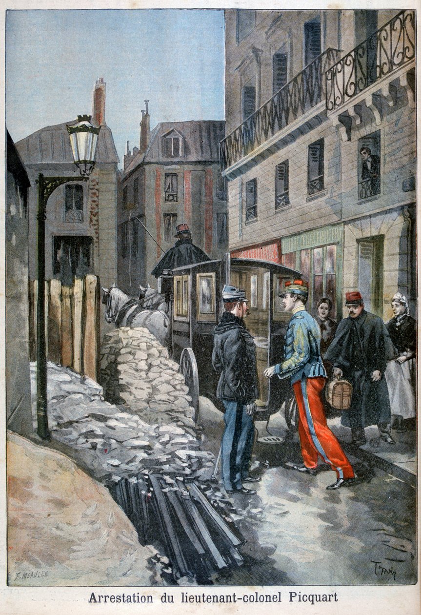The Arrest of Lieutenant-Colonel Picquart by Fortuné Méaulle