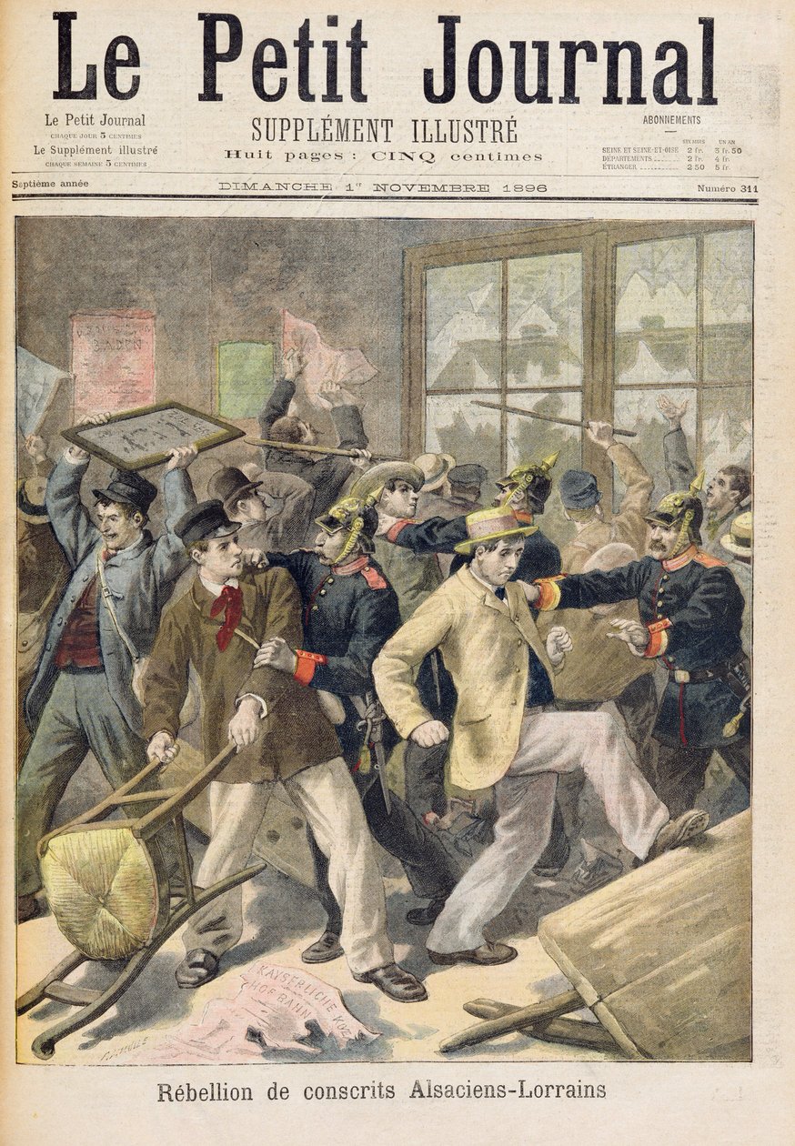 Rebellion of conscripts from Alsace-Lorraine, from 