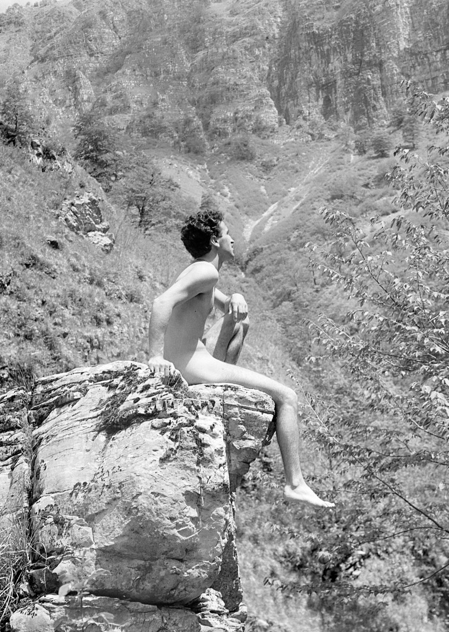 Male Nude in the Mountains by Fosco Maraini