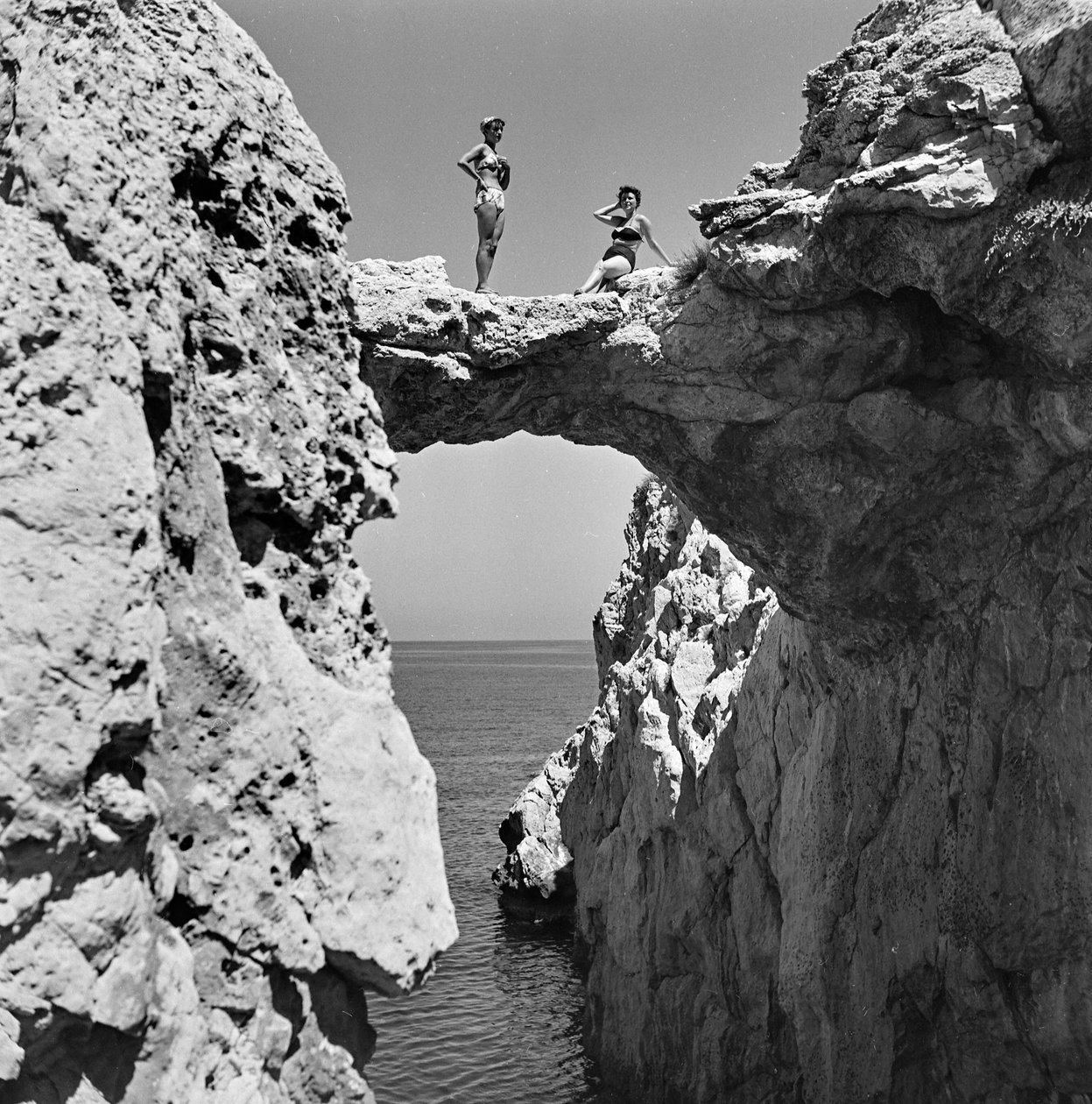Natural Arch rocky Aspra by Fosco Maraini
