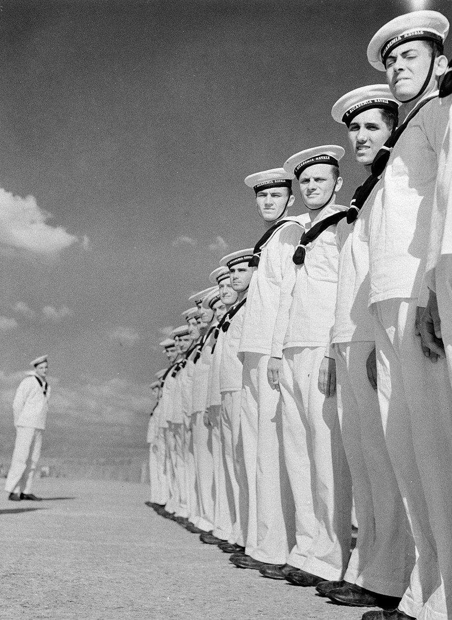 Students of the Ship Amerigo Vespucci by Fosco Maraini