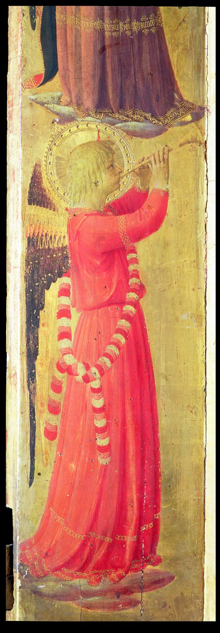 Angel Playing a Pipe (detail) by Fra Angelico