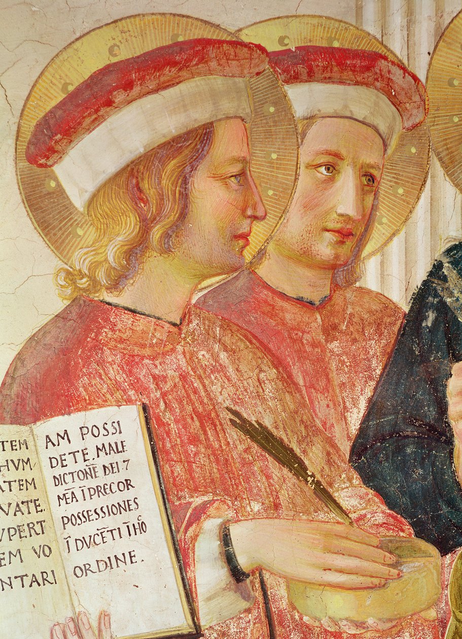 Madonna of the Shadow (detail) by Fra Angelico