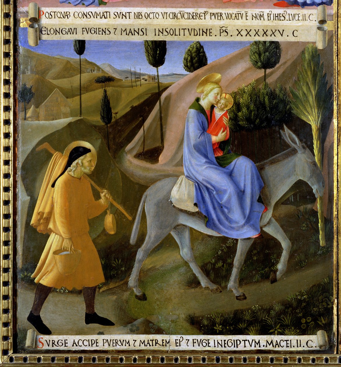 The Flight into Egypt (detail) by Fra Angelico