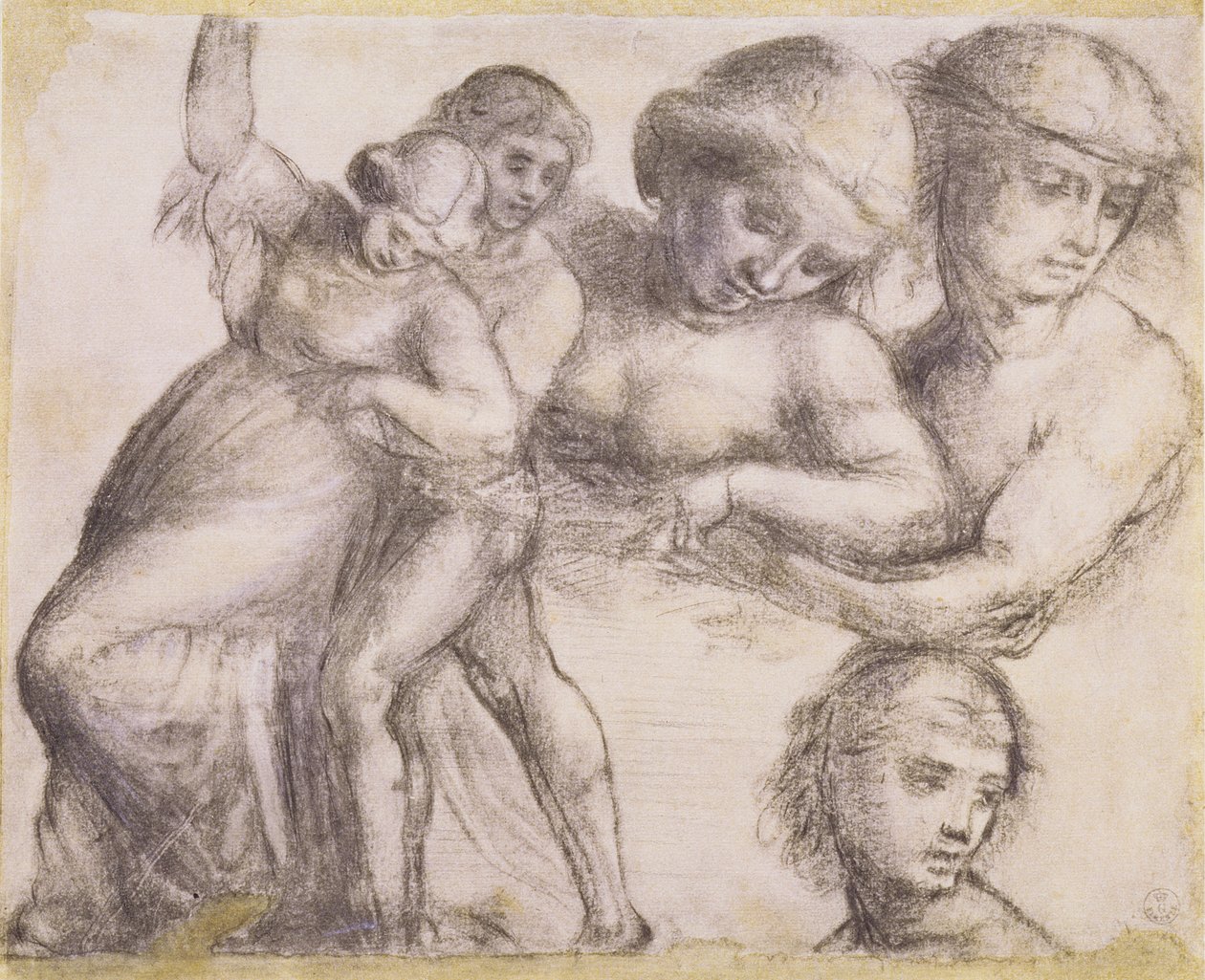Study of a Man and a Woman for the Madonna della Misericordia in Villa Guinigi, Lucca by Fra Bartolommeo