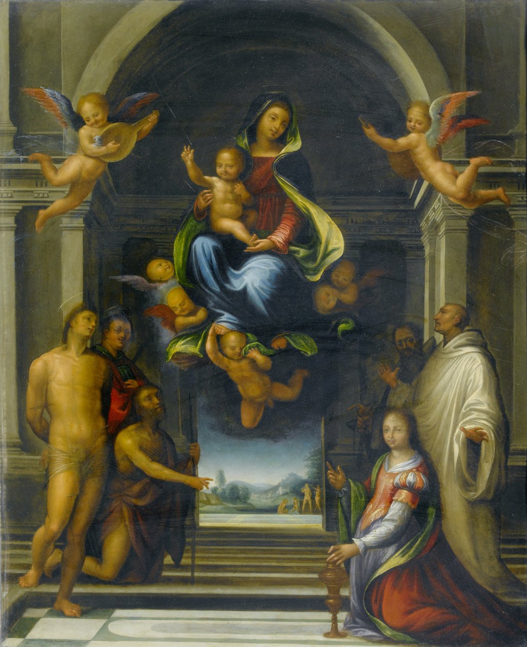 The Virgin and Child Surrounded by Saints by Fra Bartolommeo